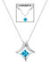 Montana Silversmiths Convertible Blue Diamond River Lights Necklace, Silver, hi-res