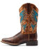 Ariat Women's Pinto VentTEK Western Performance Boots - Broad Square Toe, Brown, hi-res