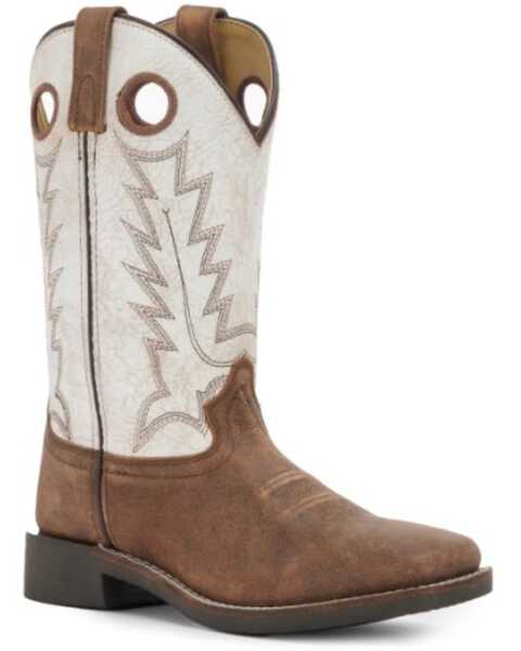 Image #1 - Smoky Mountain Women's Drifter Western Performance Boots - Broad Square Toe, Brown, hi-res