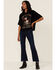 Image #4 - Country Deep Women's Rocking Graphic Tee, Black, hi-res