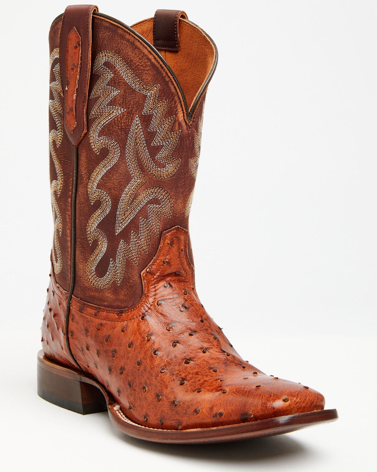 Image #1 - Cody James Men's Montana Exotic Caiman Western Boots - Broad Square Toe, Cognac, hi-res