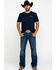 Cody James Core Men's Dungaree Medium Wash Stretch Relaxed Bootcut Jeans , , hi-res