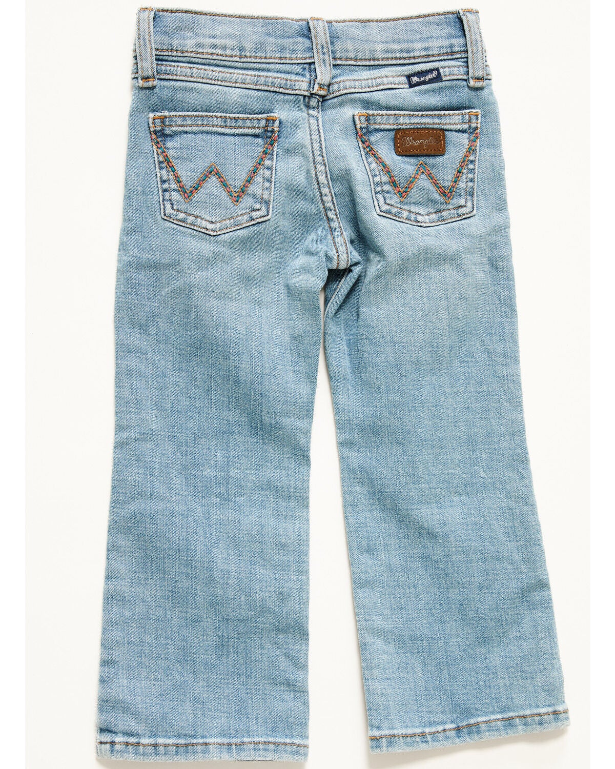 Wrangler Toddler Girls' Kelsey Light Wash Bootcut Stretch Denim Jeans, Light Wash, hi-res
