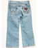 Image #1 - Wrangler Toddler Girls' Kelsey Light Wash Bootcut Stretch Denim Jeans, Light Wash, hi-res