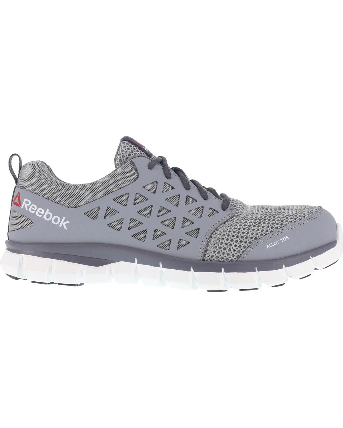 Image #3 - Reebok Men's Mesh Athletic Oxfords - Alloy Toe, Grey, hi-res
