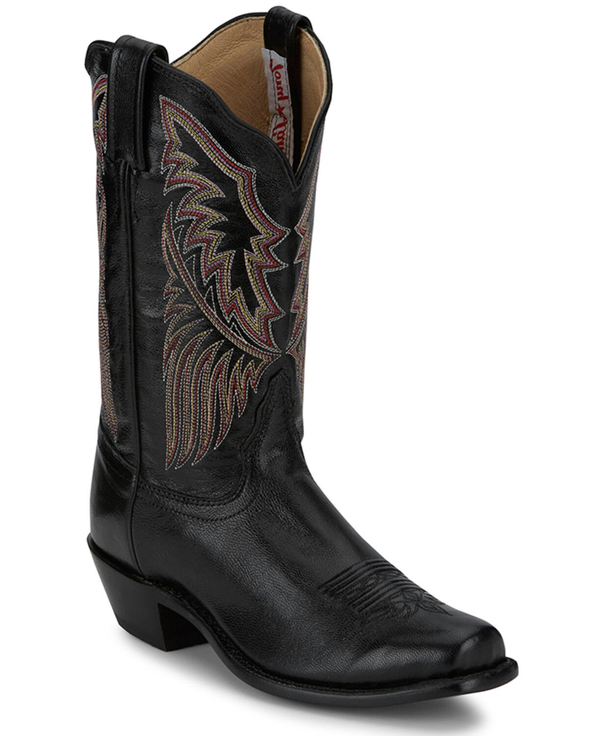 Image #1 - Tony Lama Women's Sagrada Western Boots - Square Toe, Black, hi-res