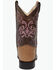 Image #5 - Old West Little Girls' Crackle Western Boots - Broad Square Toe, Tan, hi-res