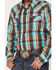Image #3 - Roper Men's West Made Plaid Print Long Sleeve Western Snap Shirt, Brown, hi-res