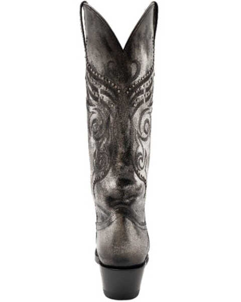 Image #5 - Ferrini Women's Masquerade Western Boots - Snip Toe , Silver, hi-res