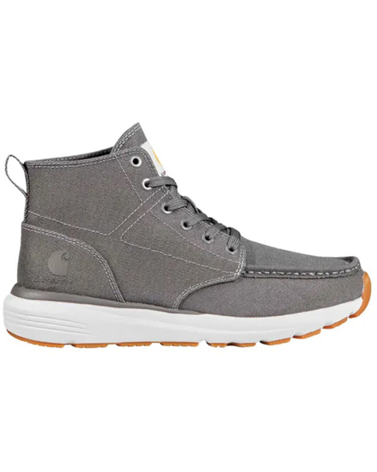 Image #2 - Carhartt Women's Haslett 5" Moc Canvas Chukka Shoes - Soft Toe, Grey, hi-res