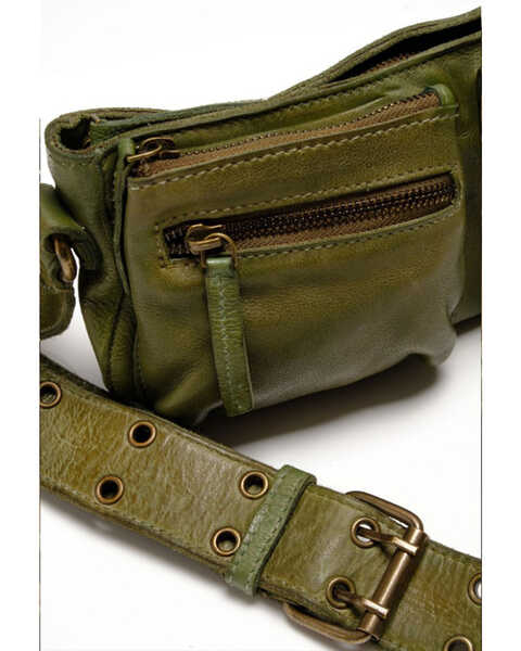 Image #3 - Free People Women's Wade Leather Crossbody Bag, Olive, hi-res