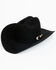 Larry Mahan Men's 10X Tucson Self Buckle Band Wool Felt Western Hat - Black , Black, hi-res