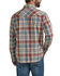 Image #3 - Wrangler Retro Men's Plaid Print Long Sleeve Snap Western Shirt , Red/white/blue, hi-res