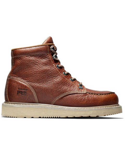 Image #2 - Timberland Men's 6" Barstow Moc Work Boots - Safety Toe , Tan, hi-res