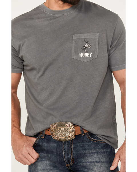 Image #3 - Hooey Men's Cheyenne Short Sleeve Graphic T-Shirt , Grey, hi-res