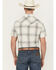 Image #4 - Pendleton Men's Frontier Plaid Print Short Sleeve Snap Western Shirt, Grey, hi-res