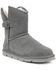 Image #1 - Superlamb Women's Argali Buckle Casual Pull On Boots - Round Toe, Charcoal, hi-res