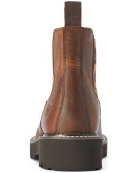 Image #3 - Ariat Women's Fatbaby Twin Core Pull-On Performance Chelsea Boots - Round Toe , Brown, hi-res
