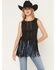 Image #2 - Idyllwind Women's Whitsett Faux Suede Fringe Sleeveless Tank top, Black, hi-res