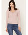 Image #1 - Shyanne Women's Stinner Open V-Neck Sweater, Violet, hi-res