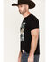 Image #2 - Rock & Roll Denim Men's Dale Brisby Chute Yeah Graphic Short Sleeve T-Shirt, Black, hi-res