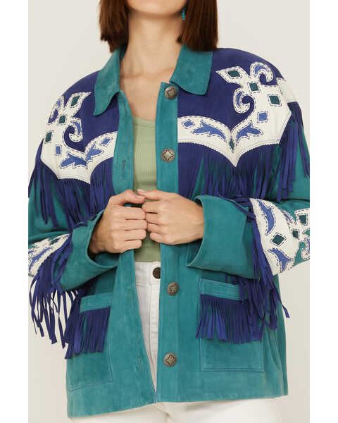 Image #3 - Double D Ranch Women's Bandera Jacket, Turquoise, hi-res