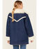Image #4 - Wrangler Women's Medium Wash Sherpa Lined Oversized Jacket, Medium Wash, hi-res
