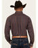 Image #4 - Ariat Men's Iker Plaid Print Long Sleeve Button-Down Western Shirt, Navy, hi-res