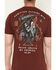 Image #4 - Howitzer Men's Fire Dealer Short Sleeve Graphic T-Shirt, Burgundy, hi-res