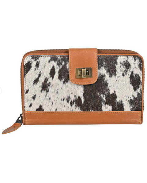 STS Ranchwear by Carroll Women's Cowhide Basic Bliss Ava Wallet , Brown, hi-res