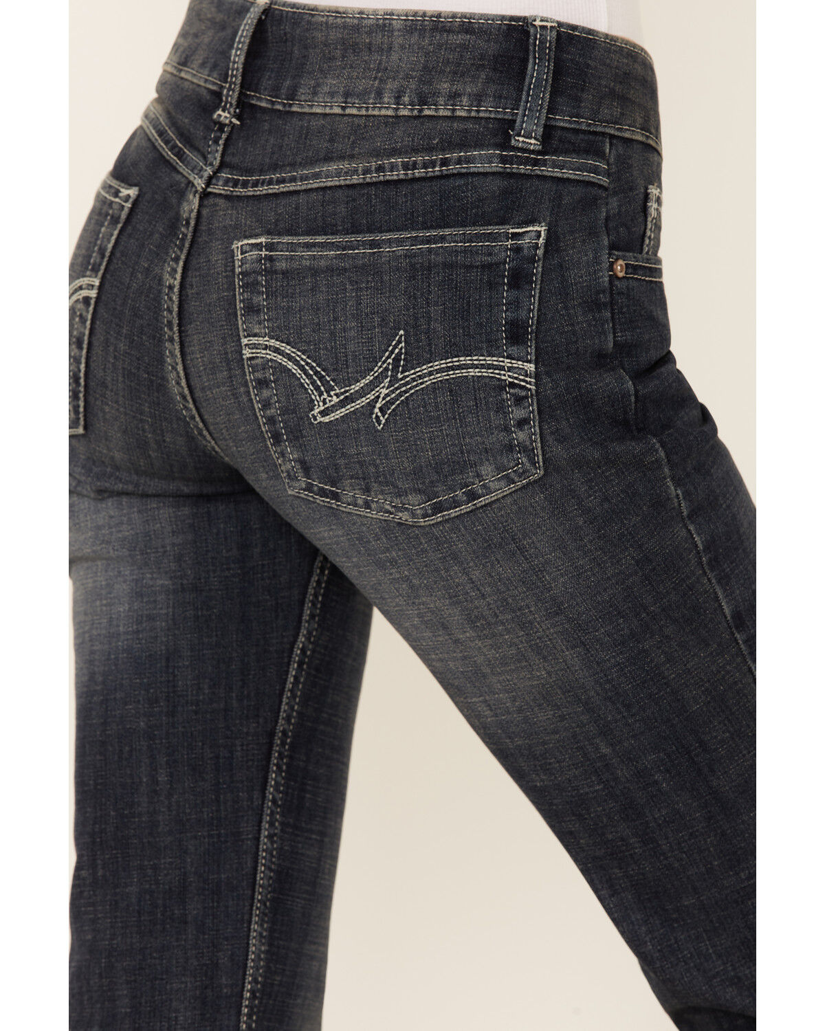 Image #4 - Wrangler Women's Dark Wash Bootcut Jeans, Dark Blue, hi-res