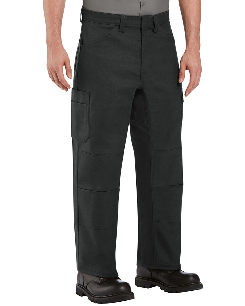 Red Kap Men's Black Performance Shop Pants , Black, hi-res
