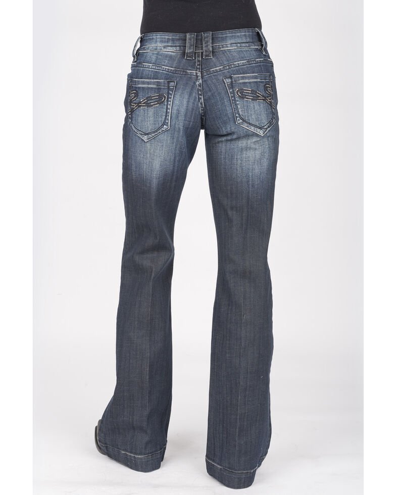 Stetson Women's Dark 214 Trouser Fit Jeans, Blue, hi-res