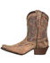 Image #3 - Durango Women's Driftwood Western Booties - Snip Toe, Brown, hi-res