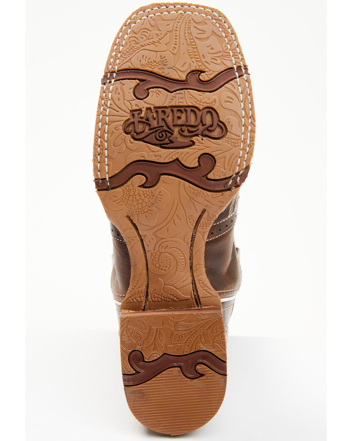 Image #7 - Laredo Women's Underlay Performance Western Boots - Broad Square Toe, Chocolate, hi-res