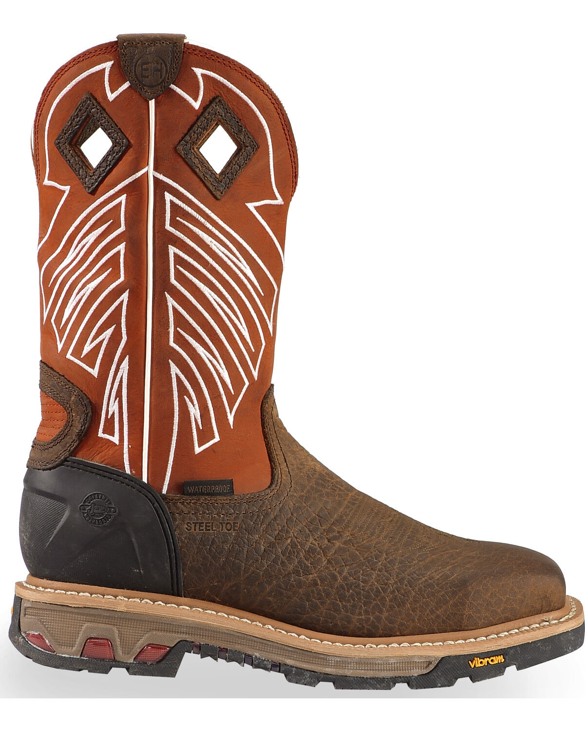 Justin Men's Roughneck Chestnut EH 