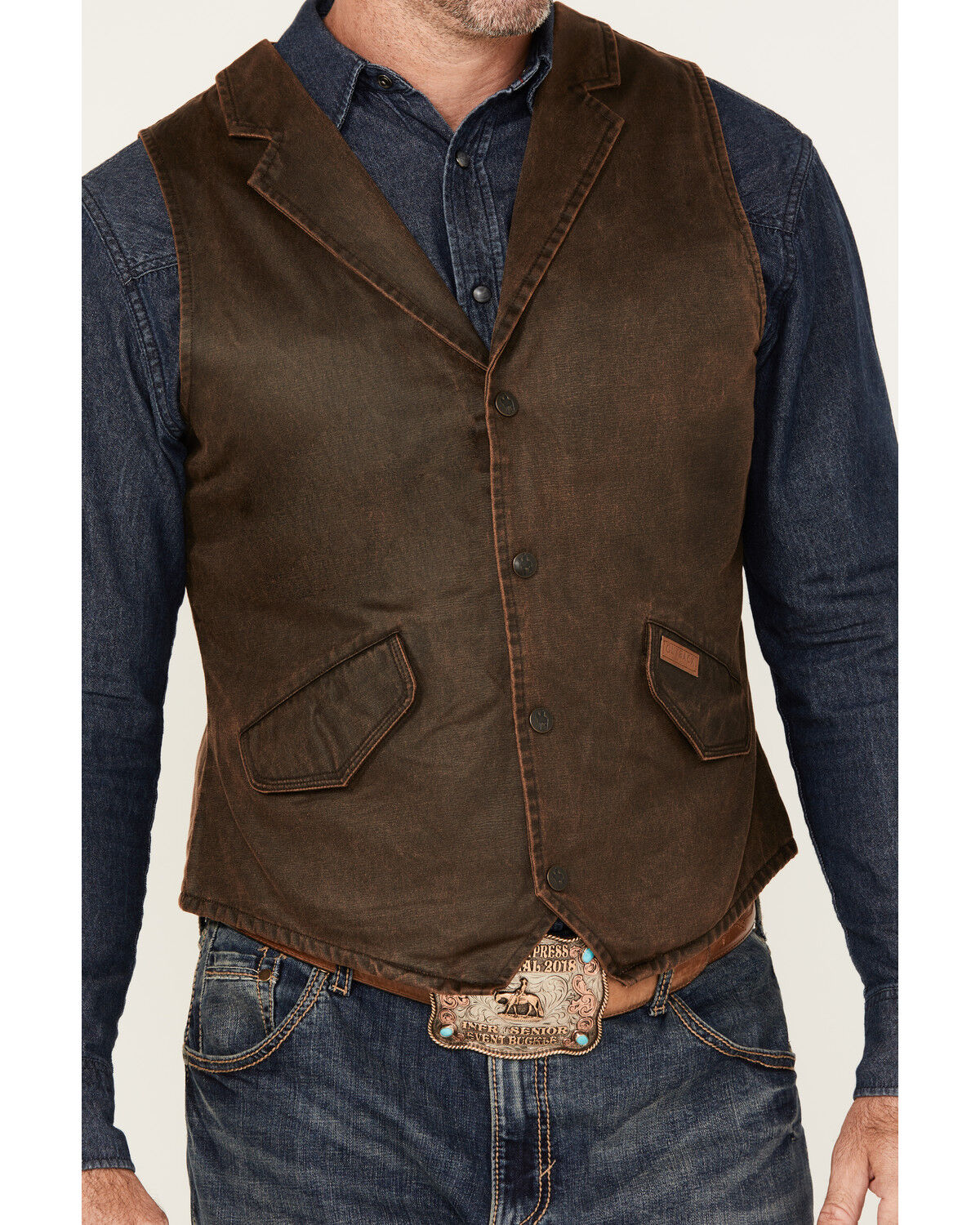 Image #3 - Outback Trading Co. Men's Arkansas Canyon Land Vest, Brown, hi-res
