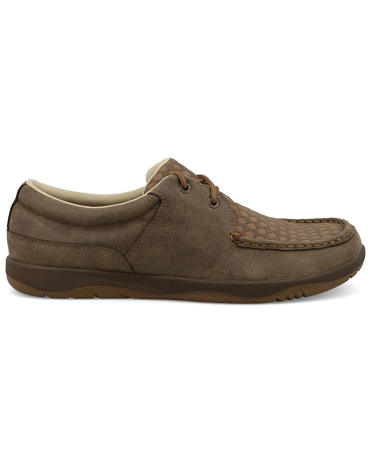Image #2 - Twisted X Men's Boat Shoe Driving Moc Shoes - Moc Toe, Brown, hi-res