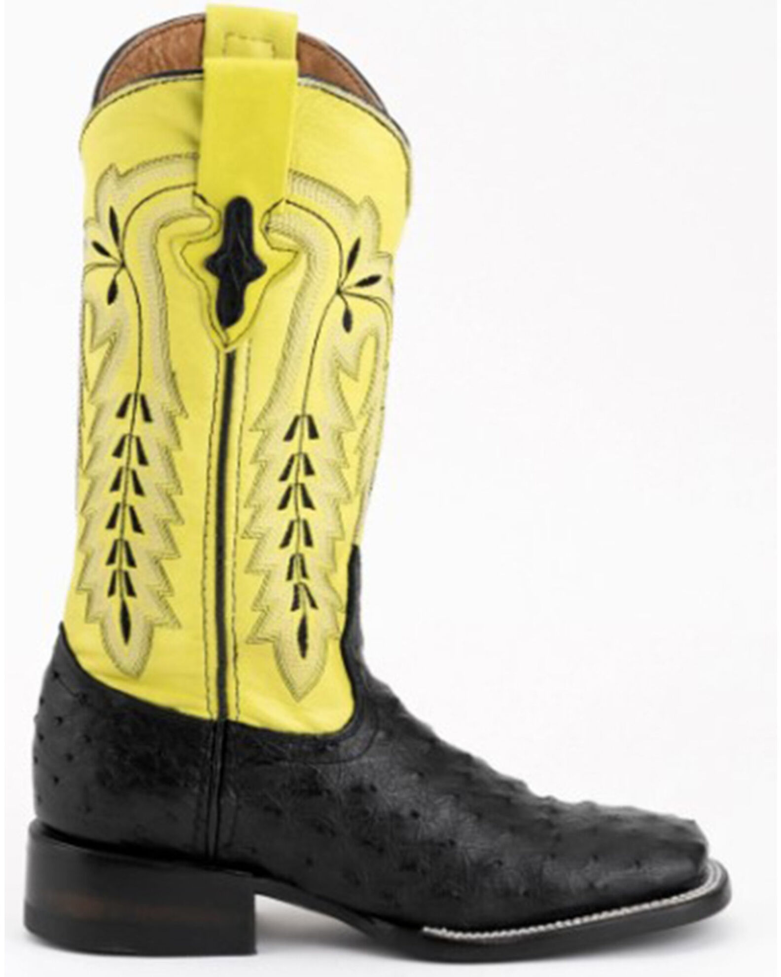 Ferrini Women s Exotic Full Quill Ostrich Western Boots Broad Square Toe Sheplers