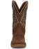 Image #4 - Justin Men's Rush Short Base Performance Western Boots - Broad Square Toe, Brown, hi-res