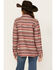 Image #4 - Shyanne Women's Southwestern Print Zig Zag Quilted Shacket, Dark Red, hi-res