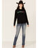 Ariat Women's Black R.E.A.L Mexico Embroidered Logo Pullover Hoodie , Black, hi-res