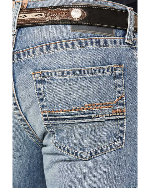 Image #4 - Ariat Men's M5 Baylor Lark Medium Wash Straight Stretch Rigid Jeans - Big , Medium Wash, hi-res