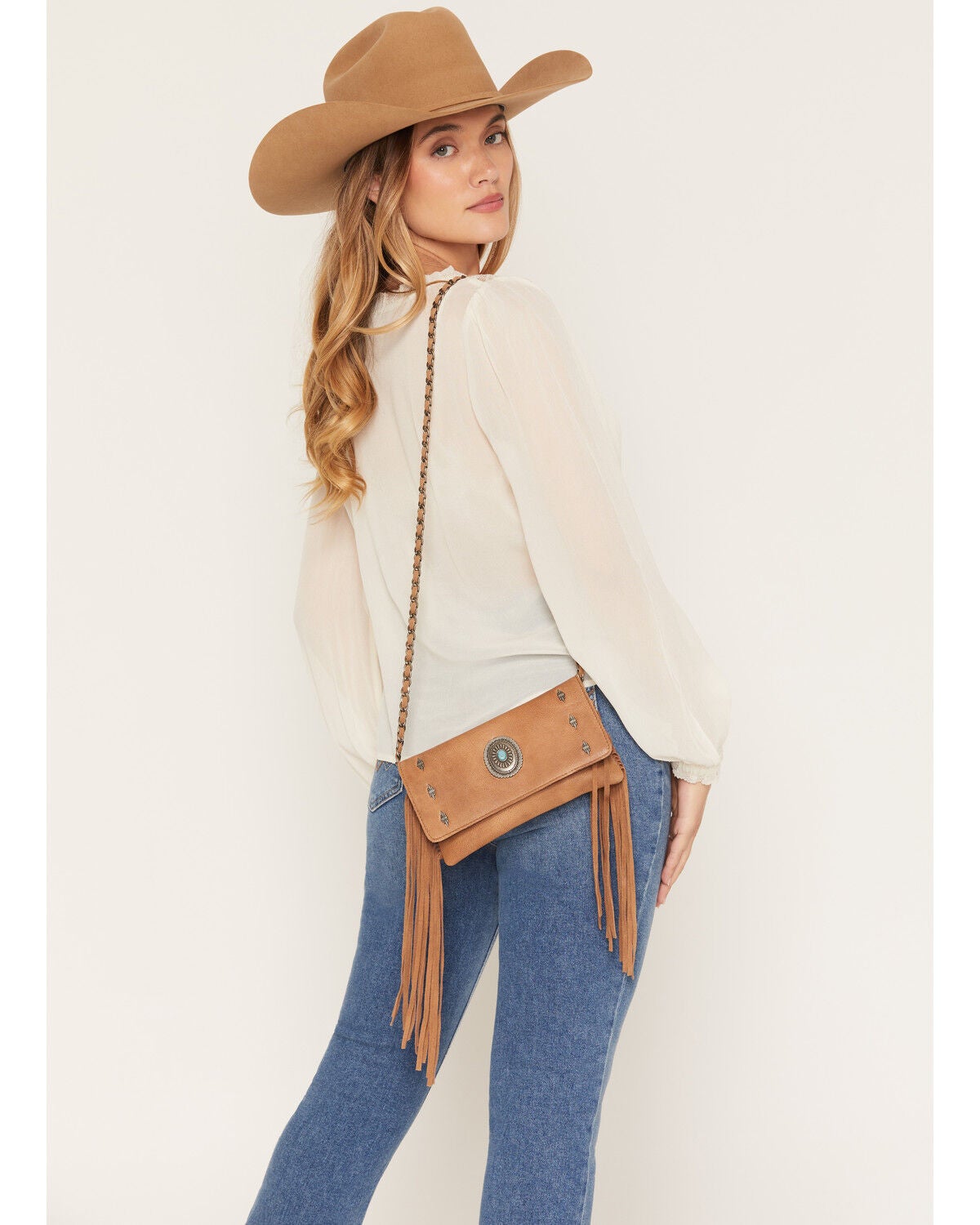 Idyllwind Women's Lenore Wallet Chain Crossbody Bag, Brown, hi-res