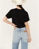 Image #4 - Merch Traffic Women's Chris Stapleton Embellished Short Sleeve Cropped Graphic Tee, Black, hi-res