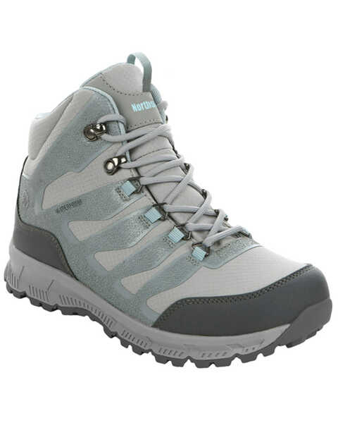 Northside Women's Mid Waterproof Lace-Up Hiking Work Boots , Blue, hi-res