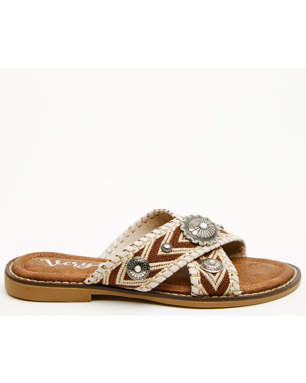 Image #2 - Very G Women's Jungle Concho Sandals, Cream, hi-res
