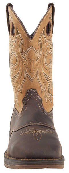 Image #5 - Durango Men's Rebel Waterproof Western Boots - Steel Toe, Brown, hi-res