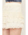 Image #3 - Wild Moss Women's Tiered Lace Ruffle Mini Skort, Natural, hi-res