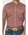 Image #3 - Roper Men's Geo Print Long Sleeve Button-Down Western Shirt, Burgundy, hi-res
